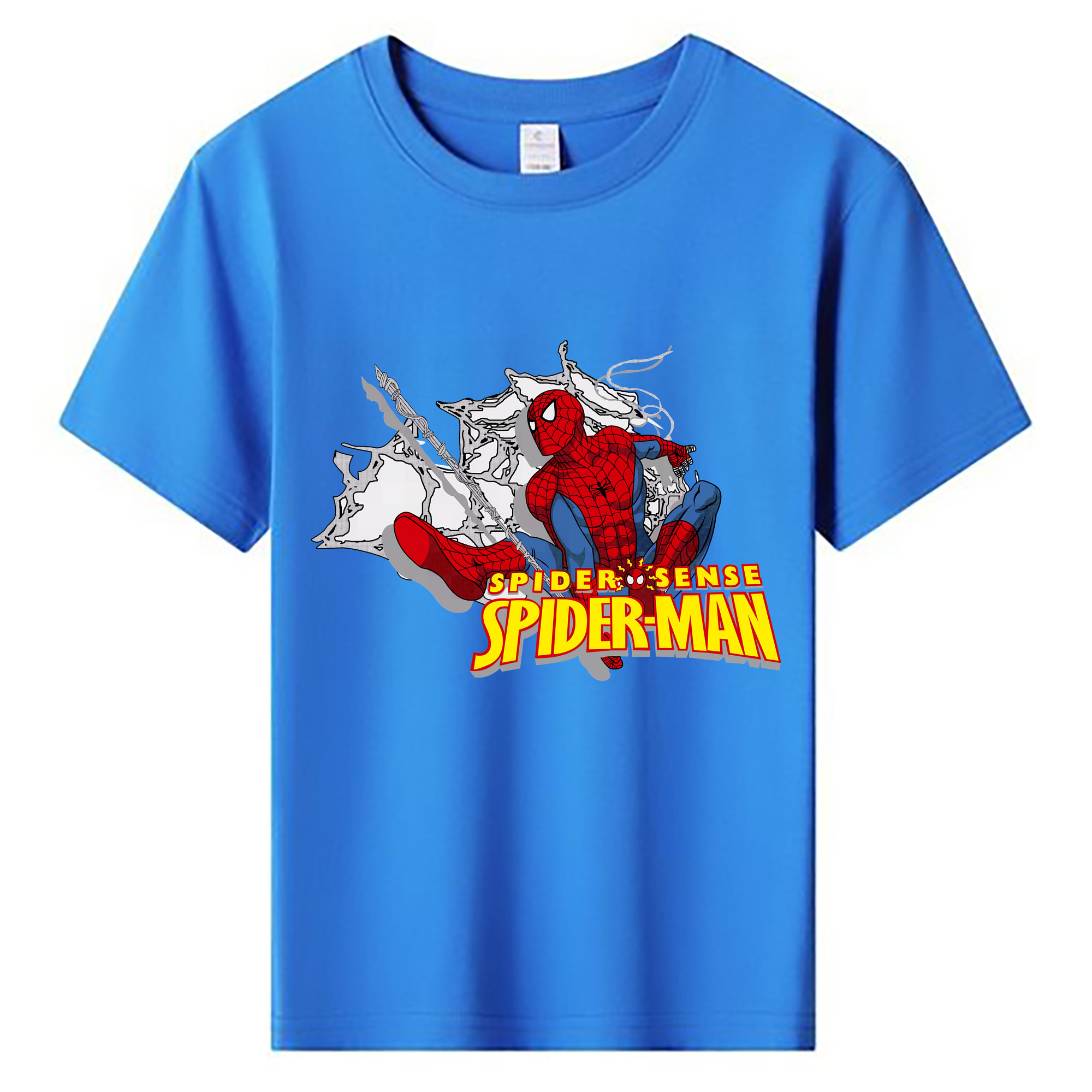 （画像用） Spider Man スパイダーマン 綿100％キッズTシャツ（フロントプリント）